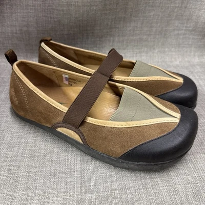 Zapatos EARTH Intrigue Moss Mary Jane Cuero Gamuza 7 B Para Mujer Marrón Sin Cordones Foto 1 de 4