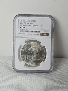 (1975) Österreich S100S Stadt Wien postfrisch 1976 Olympische Winterspiele Innsbruck NGC MS 63 - Bild 1 von 4