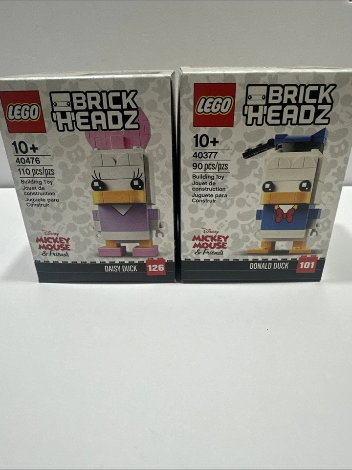 LEGO Brick Headz Daisy Duck (40476) Donald Duck (40377) ~ Brand New - Image 1 of 1