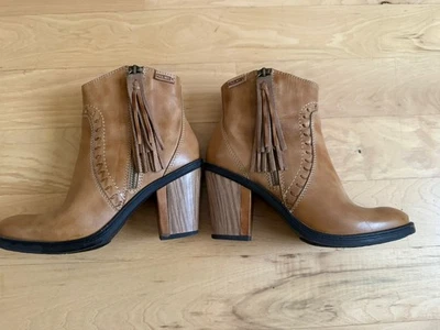 Bota PIKOLINOS Borla Tobillo Cuero Tostado Cremallera EU 36 Para Mujer 6 Foto 1 de 4