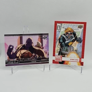2023 Upper Deck Marvel Thanos as Star-Lord #23 2022 Marvel Star-Lord #42 - Picture 1 of 2