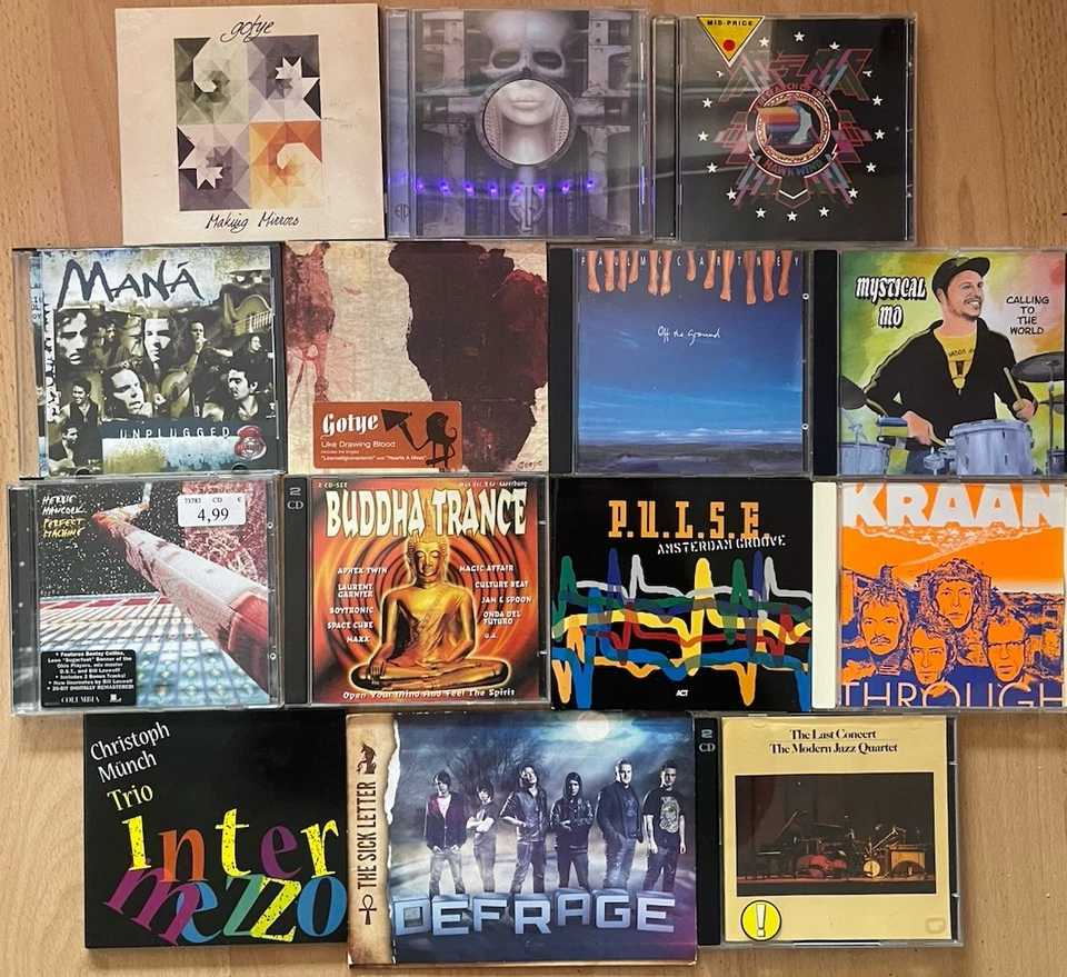 CD Sammlung: Rock, Pop, Electronic, Jazz, R&B, Drums - Bild 1 von 1