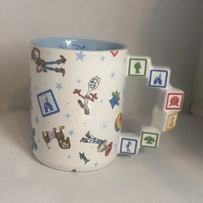 Disney Pixar Toy Story Woody Buzz Forky Sculpted Handle Mug Disneyland Resort - Image 1 of 4