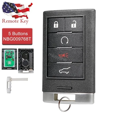 Llavero inteligente transmisor remoto para Cadillac SRX 2010-2015 NBG009768T 22865375 Foto 1 de 4
