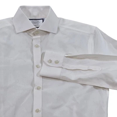 Charles Tyrwhitt Mens White Non Iron Extra Slim Fit Dress Shirt 14.5 33 - Image 1 of 4