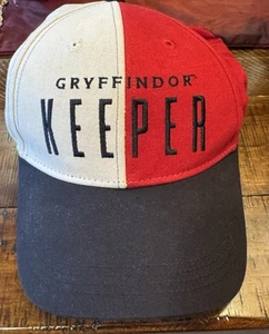 Harry Potter Gryffindor Keeper Hat Cap Strap White Red One Size - Picture 1 of 6