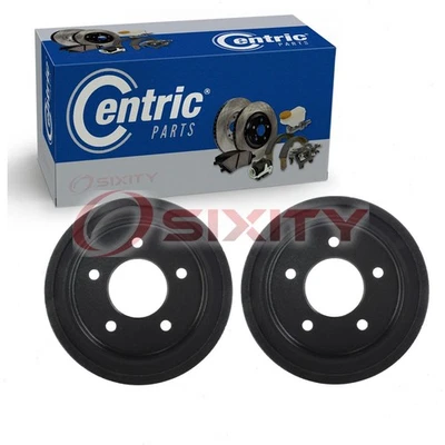 Tambores de freno traseros centrados de 2 piezas para Ford E-150 Econoline 1986-2000 pe de freno Foto 1 de 4