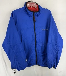 VTG Polo Sport Ralph Lauren Men's Nylon/Fleece Reversible Jacket Red/Blue XL - Picture 1 of 17