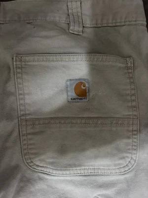 Carhartt Pants Mens 34x32 Gray Relaxed Fit Straight Leg Carpenter Workwear - Image 1 of 4