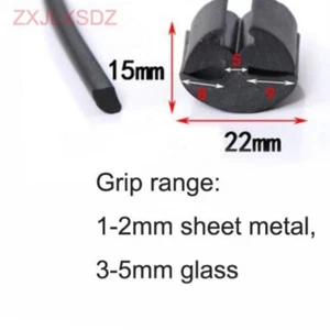 1 Meter car door window rubber seal strip weatherstrip glass caulking seal strip - Picture 1 of 3