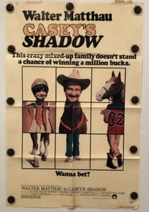 Póster original de una hoja SS/Plegado de película de Casey's Shadow - 1978 - Walter Matthau - Imagen 1 de 11