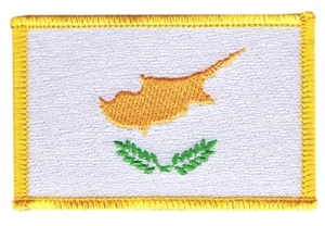 Zypern Aufnäher Flaggen Fahnen Patch Aufbügler 8x6cm - Picture 1 of 1