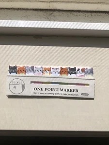 Cute Cat One Point Marker/Mini Sticky Notes - Picture 1 of 6