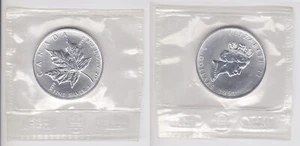 5 Dollar Silber Münze Canada Kanada Maple Leaf 1991 OVP (160995) - Bild 1 von 1