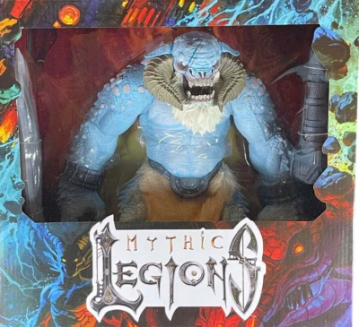 FOUR HORSEMEN Studios Mythic Legions Glace Troll Figurine Deluxe Boîte Rare - Photo 1/2