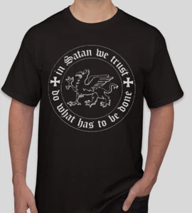 In Satan we trust  T-shirt Tee Punk Rock CBs Underground  Music Rock NYC - Picture 1 of 1