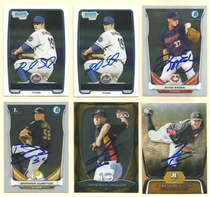 BRANDON CUMPTON Signed 2014 BOWMAN CHROME 1st CARD Autograph Auto PIRATES w/COA