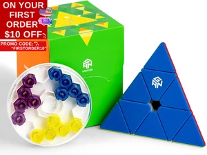 Pyraminx 60 Magnets, Speed Magnetic Pyramid Puzzle Stickerless Triangle Cube Ges - Picture 1 of 12