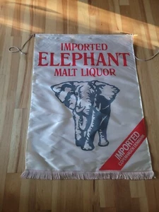 New NOS 30x41 Carlsburg Elephant Malt Liquor Beer Banner Sign Copenhagen - Picture 1 of 6