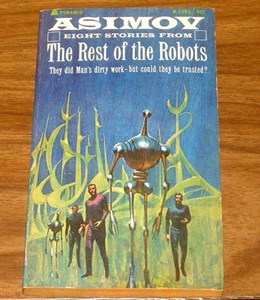 ISAAC ASIMOV The Rest of the Robots PYRAMID R-1283 Jack Gaughan cover art 1st PB - Imagen 1 de 3