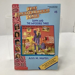 Dawn and the Impossible Three 1987 The Baby-Sitters Club #5 - Paperback Vintage - Imagen 1 de 7