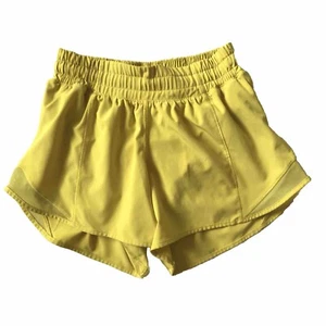 Lululemon Hotty Hot Shorts 3.5” Golden Yellow Athletic Athleisure Womens SZ 2 - Picture 1 of 13