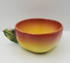 Italian Vintage Leaf Handle Peach Tea Cup Made In Italy #10661 Replacement Piece