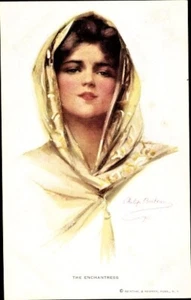 Philip BOILEAU, The ENCHANTRESS c.1910s, Woman with Headscarf; Reinthal & Newman - Picture 1 of 2