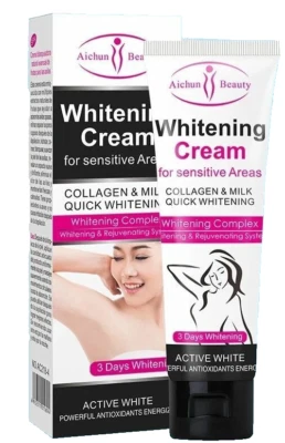 Body Whitening Cream Underarm Armpit Knee Dark Skin Bleaching Intimate lotion