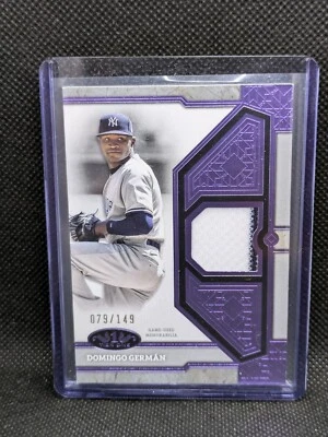 2024 Topps Tier One Relics Purple Foil Domingo German GAME-USED JERSEY /149 - Image 1 of 2