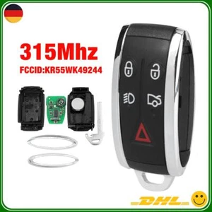 Funkschlüssel Fernbedienung 315Mhz 5 Tasten Für Jaguar XF XFR XK XKR KR55WK49244 - Bild 1 von 7