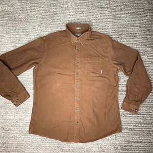 Camisa Eddie Bauer Talla TXL Para Hombres Abotonada Calce Clásico Cuello Informal Marrón - Imagen 1 de 10