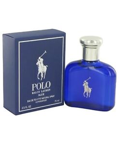 POLO BLUE Cologne Perfume Ralph Lauren 2.5 Oz 75 ml EDT Eau De Toilette Spray