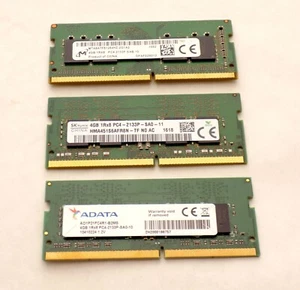 12GB (3x4GB) 1Rx8 PC4-2133P-SA0-10 Memory Micron ADATA SK hynix - Picture 1 of 2