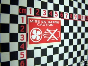 Classic Rover Mini Cooper Radiator Fan Warning Sticker Mpi Spi - Picture 1 of 1