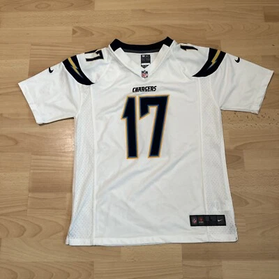 Camiseta deportiva blanca juvenil grande LA San Diego Chargers Philip Rivers Nike Foto 1 de 4