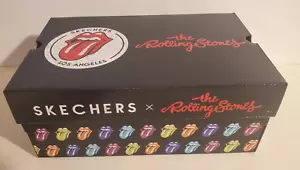 SKECHERS ROLLING STONES TONGUE LOGO EMPTY SHOE BOX PROMO CARD INCLUDED - Picture 1 of 6