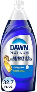 Dawn Platinum Dishwashing Liquid Dish Soap, Refreshing Rain Scent, 32.7 fl oz - Picture 1 of 9