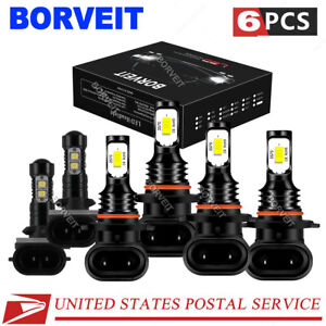 For Oldsmobile 98 1993 1995 6x 9005 9006 881 Headlight Fog Light LED Bulbs Set