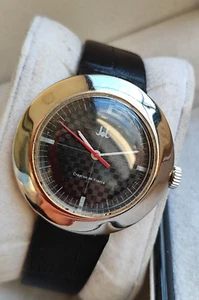 Jol Disco Volante vintage watch French manual wind UFO case leather strap - Picture 1 of 10