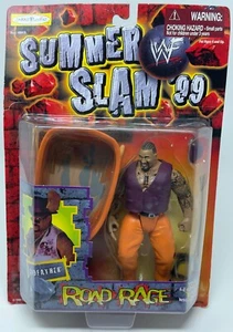 1999 JAKKS PACIFIC WWF MOC BCA SUMMER SLAM 99 ROAD RAGE GODFATHER - Picture 1 of 2