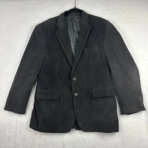 Chaqueta Traje Chaps Ralph Lauren Para Hombres Regular 44R Negro Pana Usada en Excelente Condición - Imagen 1 de 13