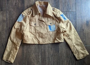 Big Star Kids Gold Open Jacket w/ Printed Patches Size Medium Fully Linex - Picture 1 of 22