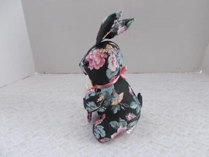 New 8-1/2" Tall Soft Fabric Plush Bunny W/Attached Photo Frame 1-3/4" x 1-1/2" - Picture 1 of 5