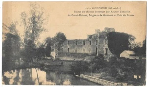 GONNORD 49 Reste du Château CPA sépia écrite non daté Edition Goubin-Faure - Picture 1 of 2