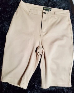 Women's Like An Angel Stretch Bermuda Shorts Tan - Size L - Picture 1 of 2