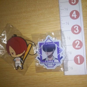 A60106 Ace of Diamond / Acrylic key chain + Rubber strap Shirakawa Katsuyuki - Picture 1 of 4
