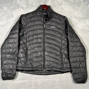 Patagonia Jacket Womens Small Black Down Sweater Full Zip Quilted Puffer Outdoor - Picture 1 of 8