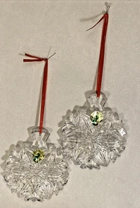 2x Waterford Bleikristall 2010 Schneeflocke Ornament #40024425 OVP - selten - Bild 1 von 17