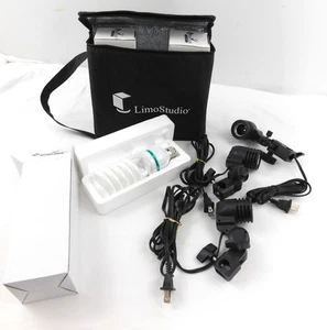 Limo Studio Bulb Carry Bag Three Bulbs 45W Daylight w/  3 Clamped Tripod Sockets - Picture 1 of 4